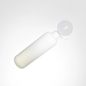 luxury cylindrical shape cosmetic bottle with flip Cap mockup, round skincare lotion container with fade gradient finish, cylinder PET Plastic squeeze bottle with flip cap liquid shampoo packagings